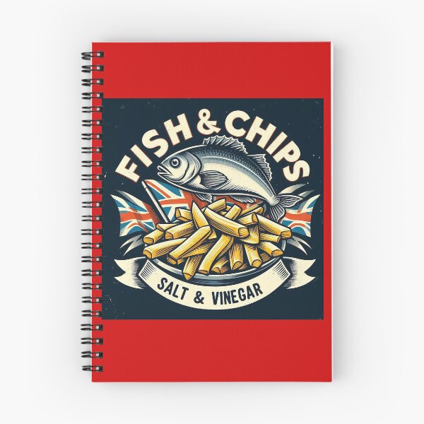 Item preview, British Fish n Chips logo designed and sold by PickledjoArt.
