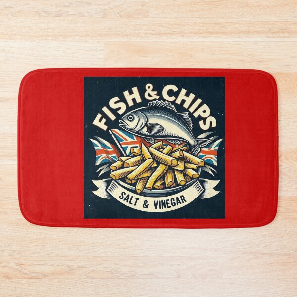 Item preview, British Fish n Chips logo designed and sold by PickledjoArt.