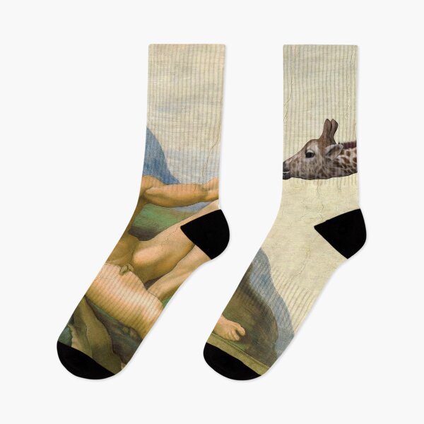 Item preview, The Original Creation Of Adam With Giraffe designed and sold by Mythos57.