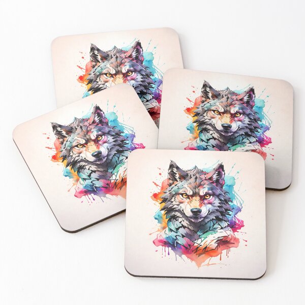 Item preview, High quality wolf painting designed and sold by RAILGUNWII.