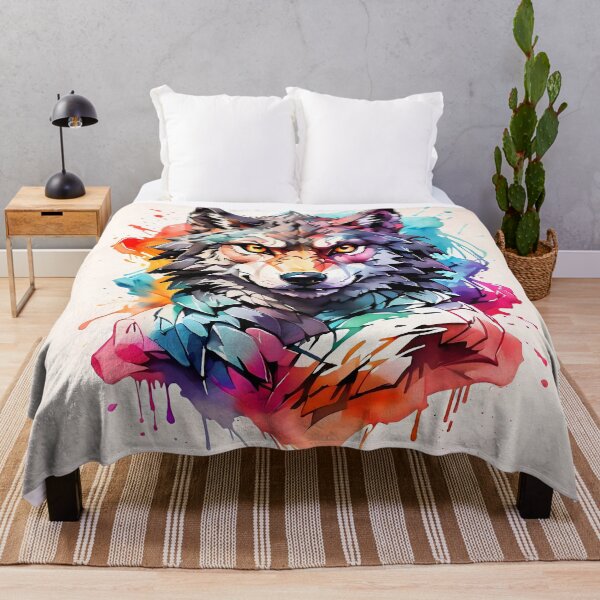 Item preview, High quality wolf painting designed and sold by RAILGUNWII.