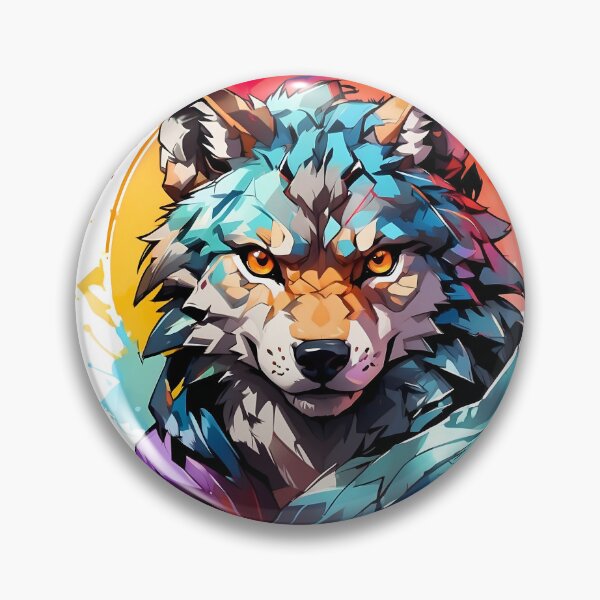 Item preview, High quality wolf painting designed and sold by RAILGUNWII.