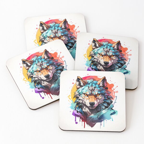 Item preview, High quality wolf painting designed and sold by RAILGUNWII.