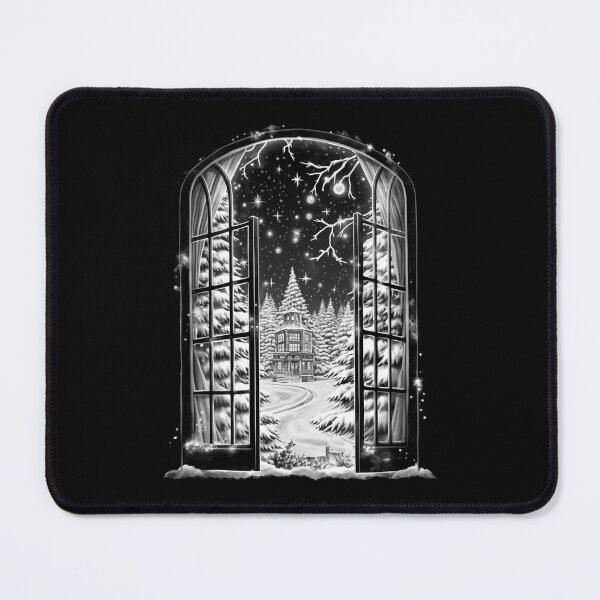 Item preview, Winter Night Scene Window Pictures for Chalk Marker designed and sold by AnnaMDesign.