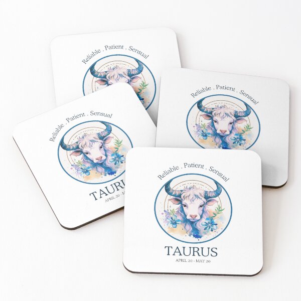 Item preview, Taurus  zodiac- Horescope/SunSign Theme  on white back ground designed and sold by CosmicNook1.