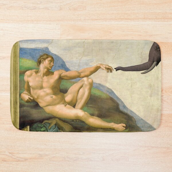 Item preview, The Original Creation Of Adam With Elephant designed and sold by Mythos57.