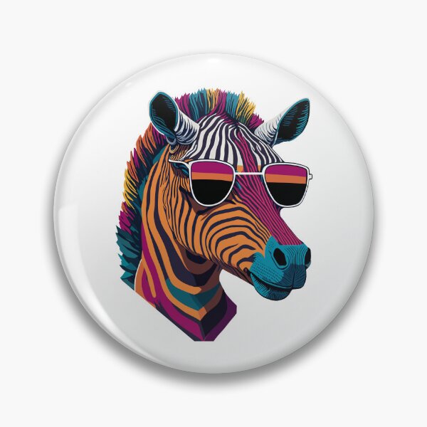 Item preview, Colorful Zebra head designed and sold by MamikonarsRB.