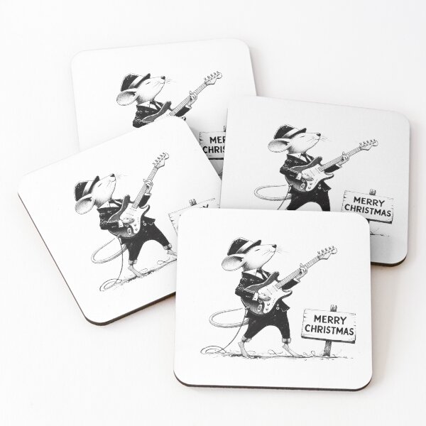 Item preview, Guitar-playing mouse musician  designed and sold by Happinessgiver.