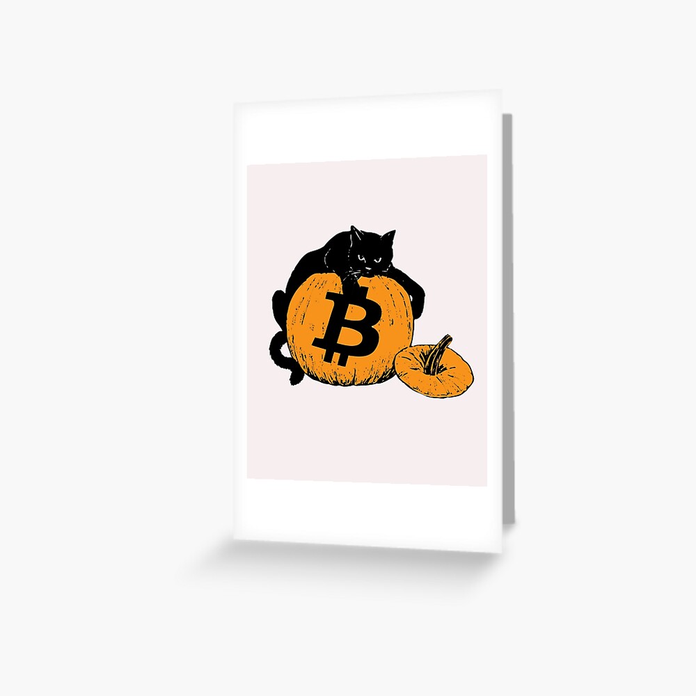 CryptoCat Pumpkin Bitcoin 