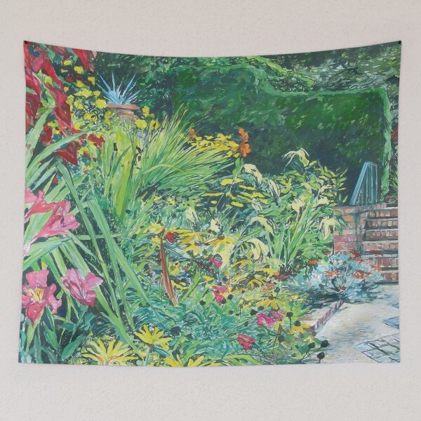Item preview,  Warm Border in Autumn at Cloudehill by Jo Reitze designed and sold by joreitzeartist.