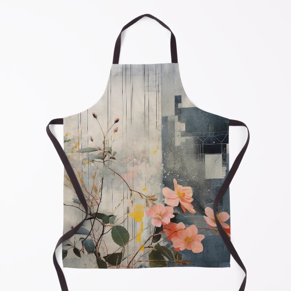 Item preview, Pastel Petals and Concrete Geometry - an Urban Botanic Abstraction designed and sold by Dazzling Studio Art.