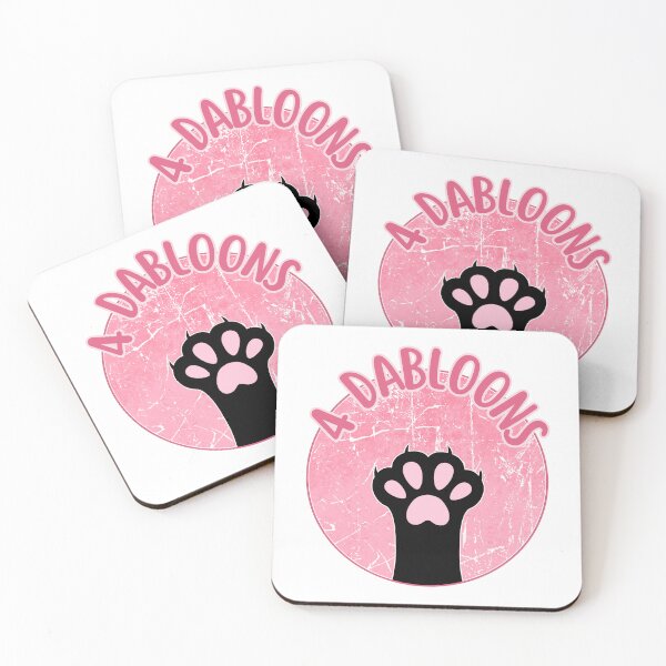 Item preview, 4 Dabloons | Cat Meme Trend designed and sold by ObsidianDaz.