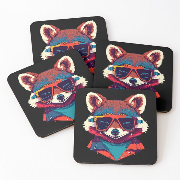 Item preview, Mapache de moda con tonos de moda. designed and sold by MamikonarsRB.