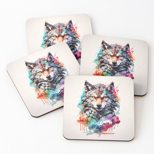 Item preview, High quality wolf painting designed and sold by RAILGUNWII.