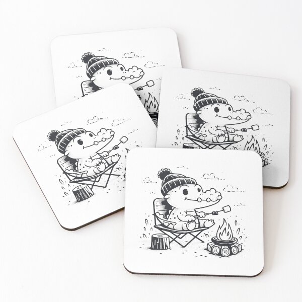 Item preview, A campground alligator roasting marshmallows designed and sold by Happinessgiver.