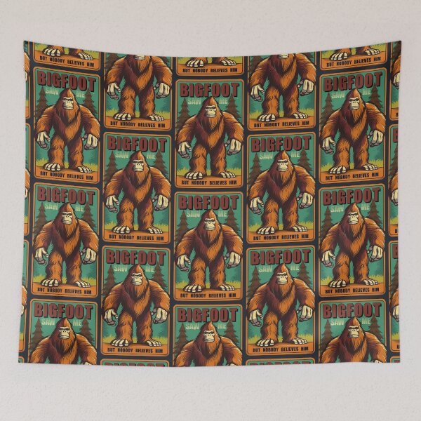 Item preview, Bigfoot saw me, but nobody believes him (#09) [Create a set!] designed and sold by SolidEarthArt.