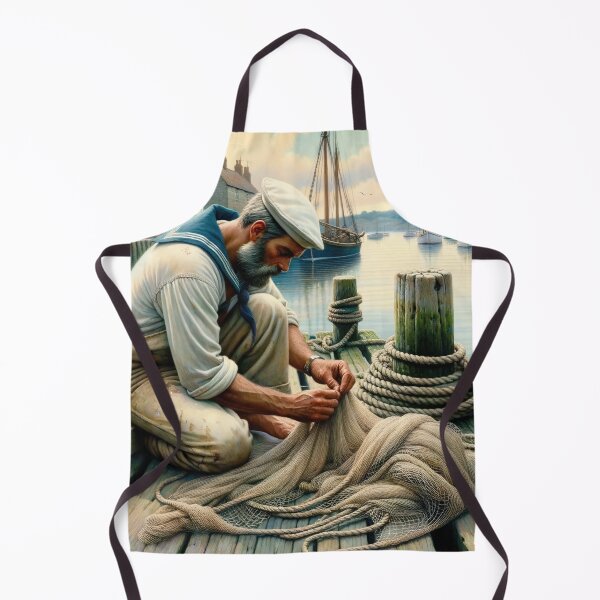 Item preview, Dawn Silence on the Fisherman's Pier designed and sold by PictorialWhimsy.