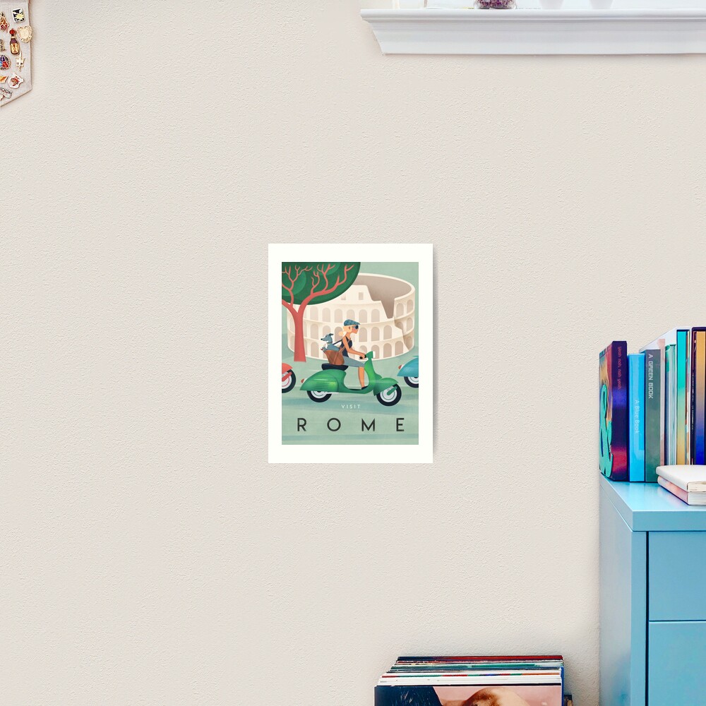 Rome Vintage Travel Poster Art Print