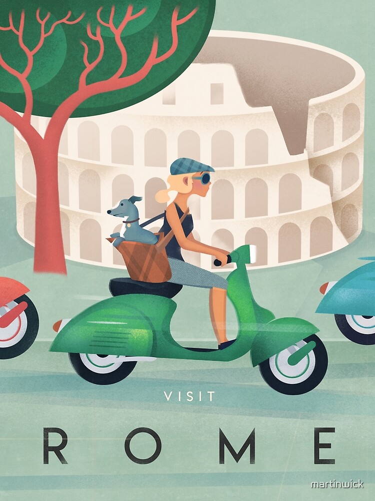 Rome Vintage Travel Poster by martinwick