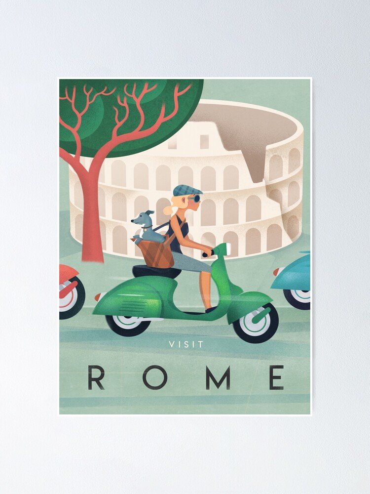 Alternate view of Rome Vintage Travel Poster Poster