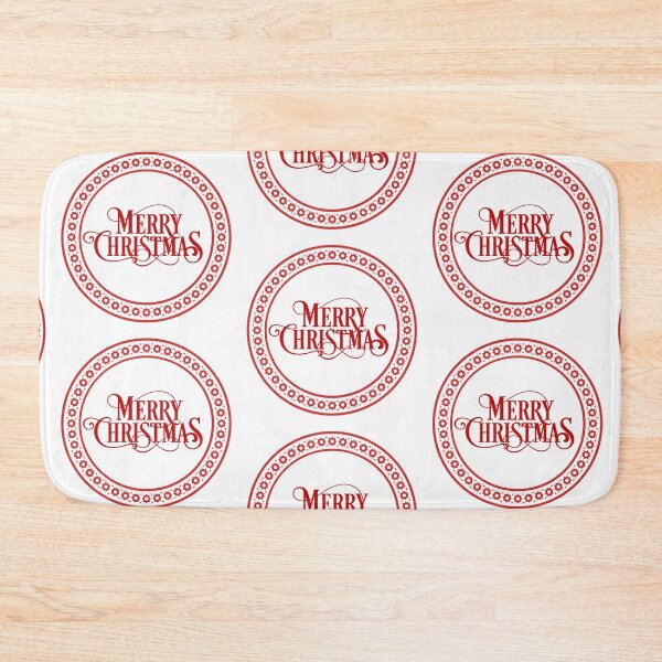 Item preview, Red Merry Christmas Circular Message designed and sold by ChristmasCharm.