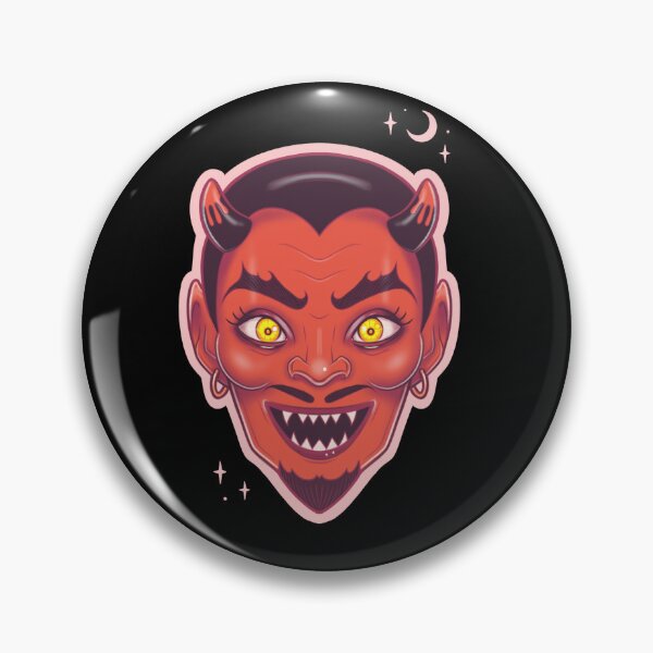 Item preview, Retro Devil Halloween Mask // Spooky Devil Guy designed and sold by Wendy-Stephens.