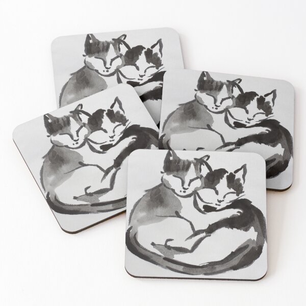 Item preview, Duo of kittens - Print designed and sold by KAELEM-SHOP.