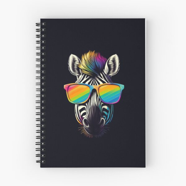 Item preview, Cool Zebra with Rainbow Glasses designed and sold by Studio Pico.