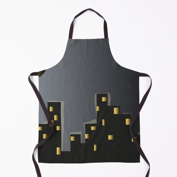Item preview, City view at night with full moon and the dark sky  designed and sold by SunbeamMoon111.