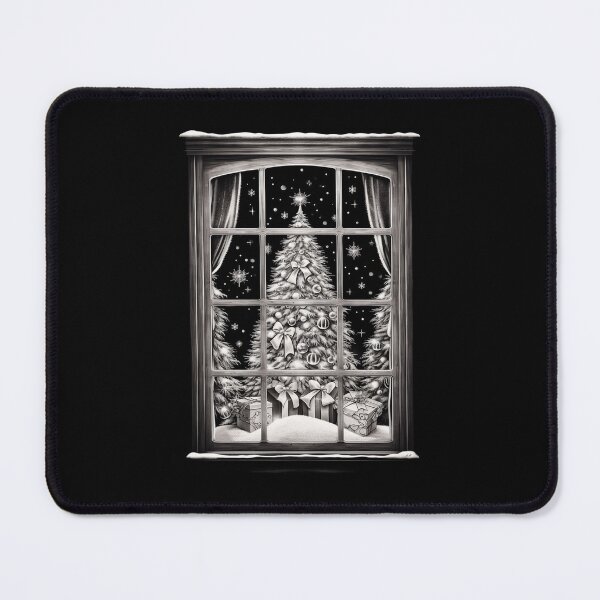 Item preview, Winter Night Christmas Scene Window Pictures for Chalk Marker designed and sold by AnnaMDesign.