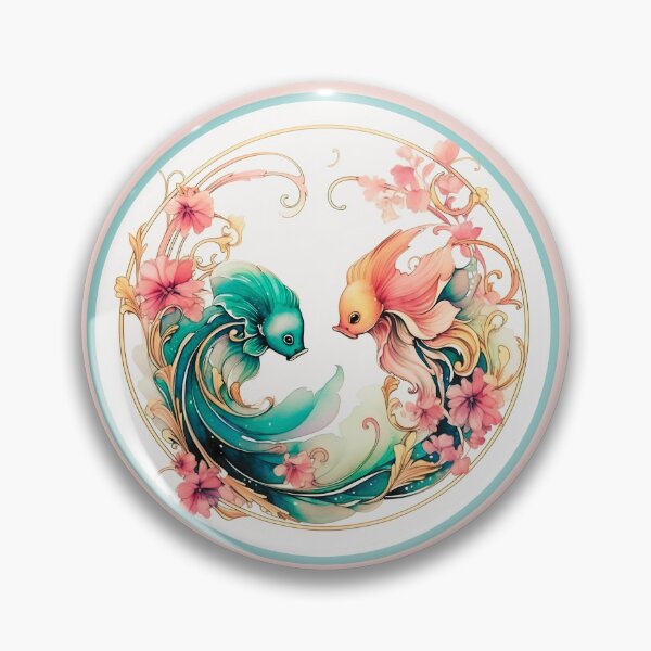 Item preview,  Cute Funny Daily Horoscopes Pisces  zodiac- Horescope/SunSign Theme  on pink back ground designed and sold by CosmicNook1.