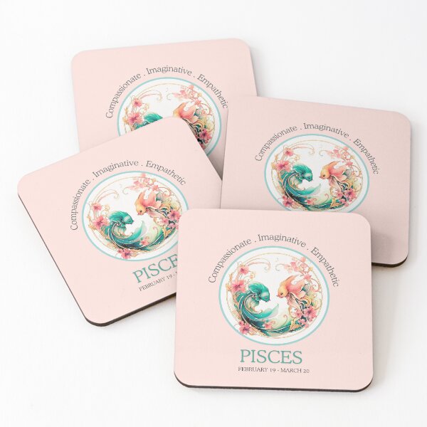 Item preview,  Cute Funny Daily Horoscopes Pisces  zodiac- Horescope/SunSign Theme  on pink back ground designed and sold by CosmicNook1.