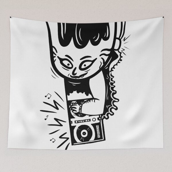 Item preview, Techno DJ, DJ, Techno designed and sold by Majnun Drawings.