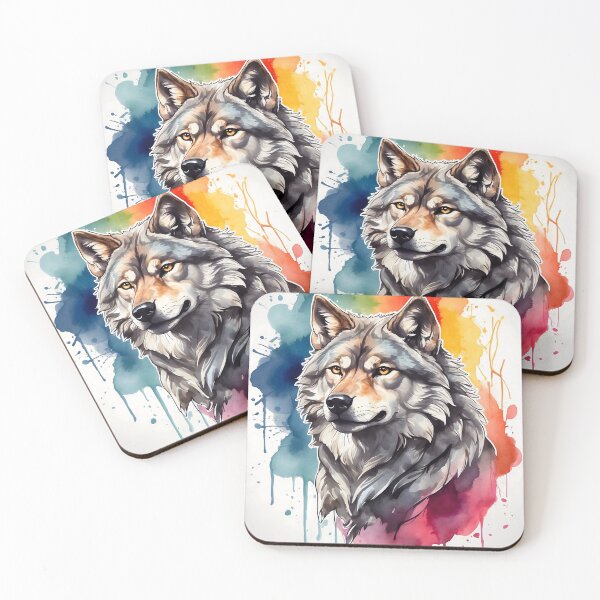 Item preview, High quality wolf painting designed and sold by RAILGUNWII.