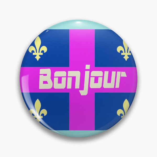 Item preview, Bonjour (hello in French) Quebec Flag designed and sold by lobodelnoir.