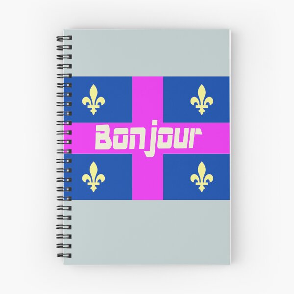 Item preview, Bonjour (hello in French) Quebec Flag designed and sold by lobodelnoir.