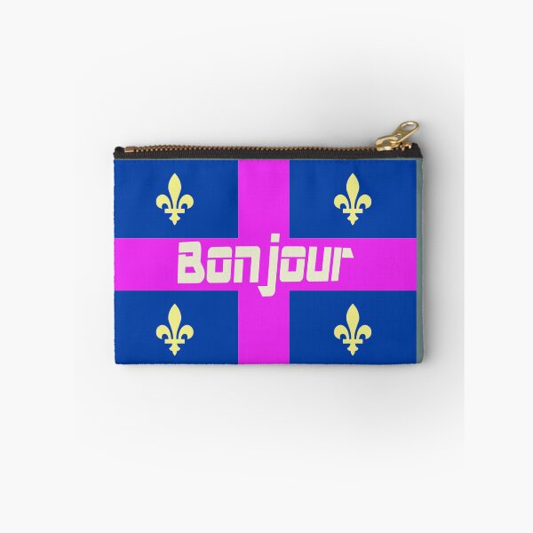 Item preview, Bonjour (hello in French) Quebec Flag designed and sold by lobodelnoir.