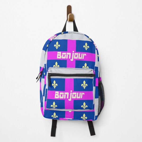 Item preview, Bonjour (hello in French) Quebec Flag designed and sold by lobodelnoir.