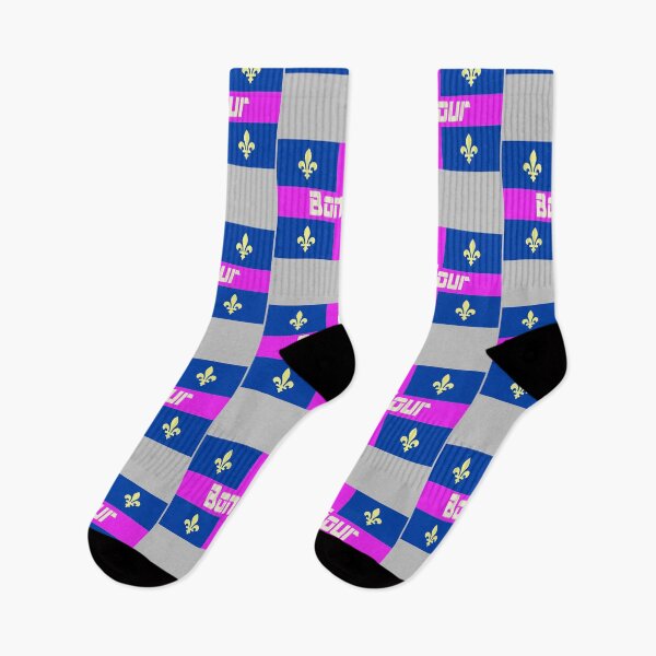 Item preview, Bonjour (hello in French) Quebec Flag designed and sold by lobodelnoir.
