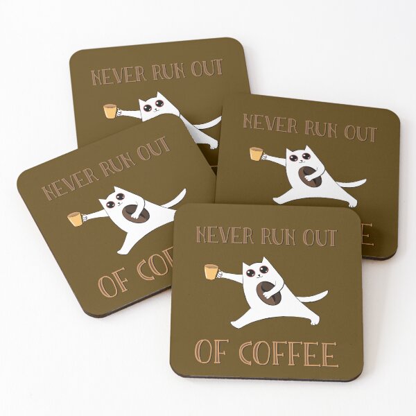 Item preview, Coffee Cat with Dilated Pupils Never Runs Out Of Coffee designed and sold by MagicEyesOnly.