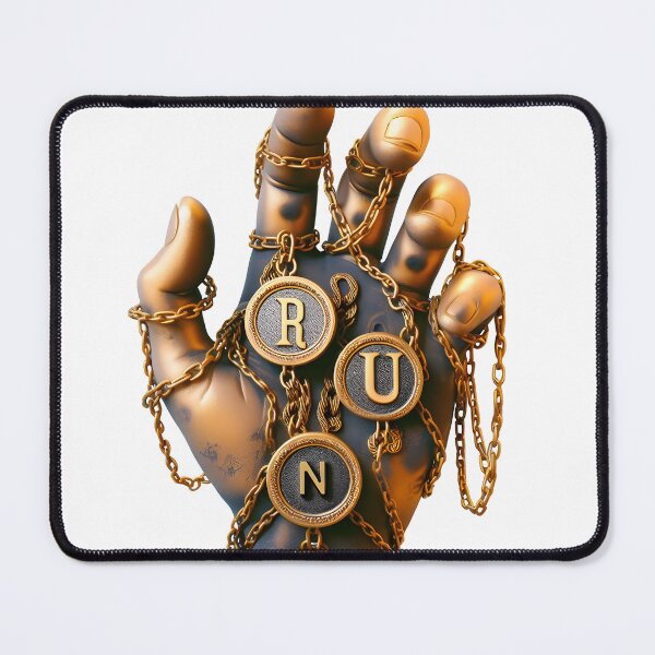 Item preview, Hand with RUN Plaques designed and sold by Glariix.