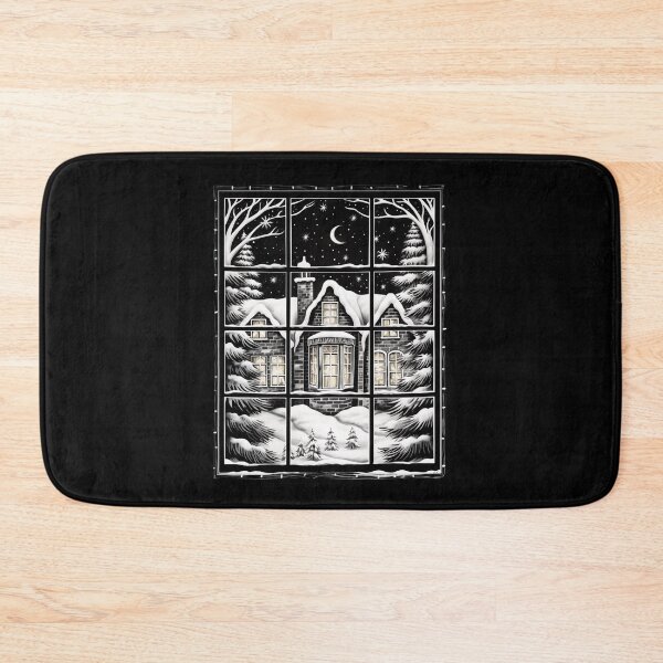 Item preview, Winter Night Scene Window Pictures for Chalk Marker designed and sold by AnnaMDesign.
