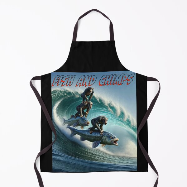 Item preview, Fish and Chimps - Surfing chimps designed and sold by Matthew Kinnersly.