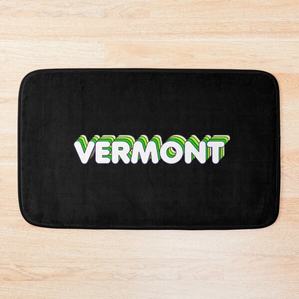 Item preview, Green Layers Vermont Name Label (Black) designed and sold by NormadWorld.