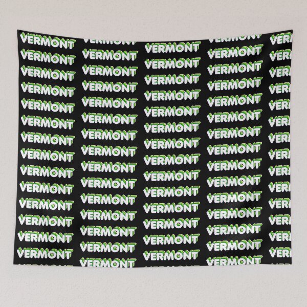 Item preview, Green Layers Vermont Name Label (Black) designed and sold by NormadWorld.