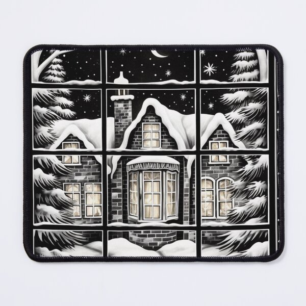 Item preview, Winter Night Scene Window Pictures for Chalk Marker designed and sold by AnnaMDesign.