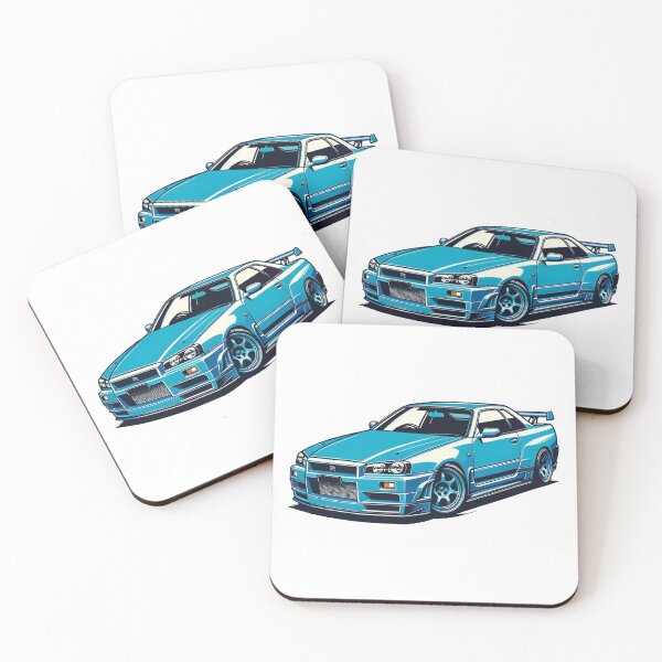 Item preview, Blue Nissan Skyline R34 GTR designed and sold by charsville.