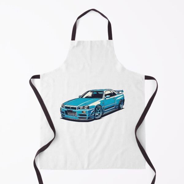 Artikelvorschau, Blauer Nissan Skyline R34 GTR entworfen und verkauft von charsville.
