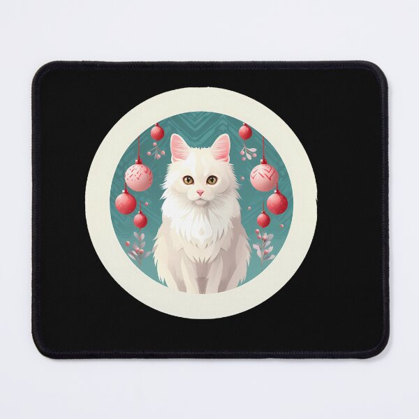 Item preview, Turkish Angora Cat Xmas Ornament, Love Cats designed and sold by Logiamerch.