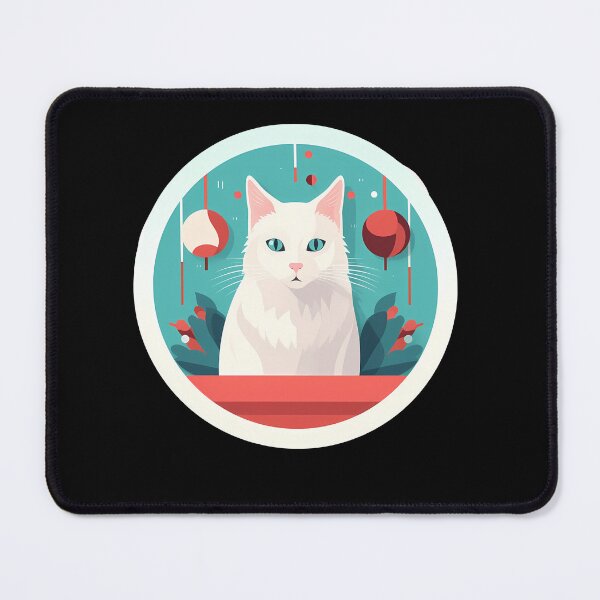 Item preview, Turkish Angora Cat Xmas Ornament, Love Cats designed and sold by Logiamerch.